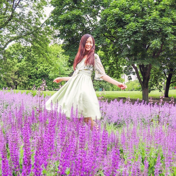 Sweet Chiffon Shirt + Sling Dress Set - Picture 1 of 7